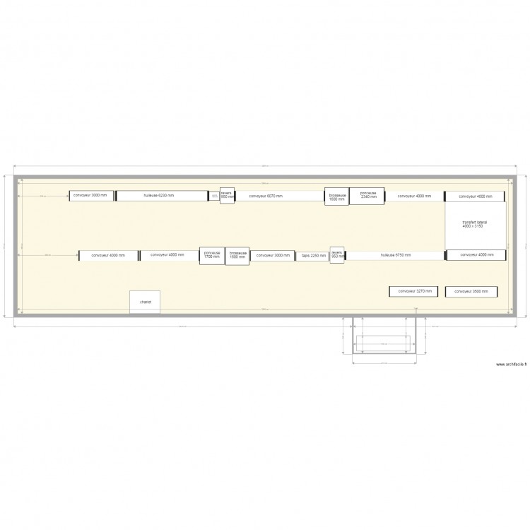 implantation production modifié V3. Plan de 0 pièce et 0 m2