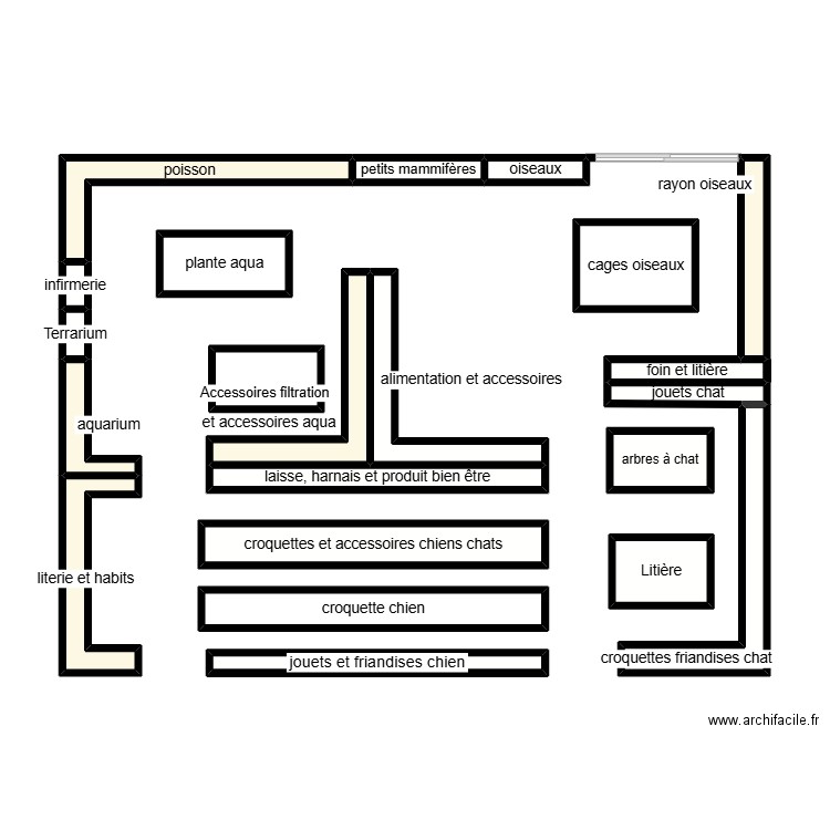 anmlrie. Plan de 22 pièces et 30 m2