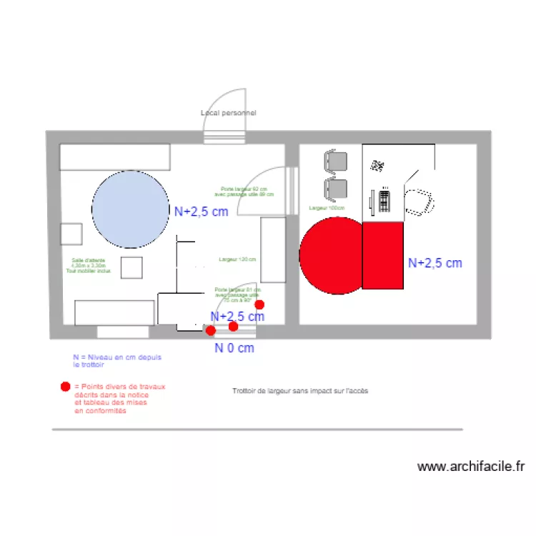 Magasin Or et Argent &agrave; Blois. Plan de 
