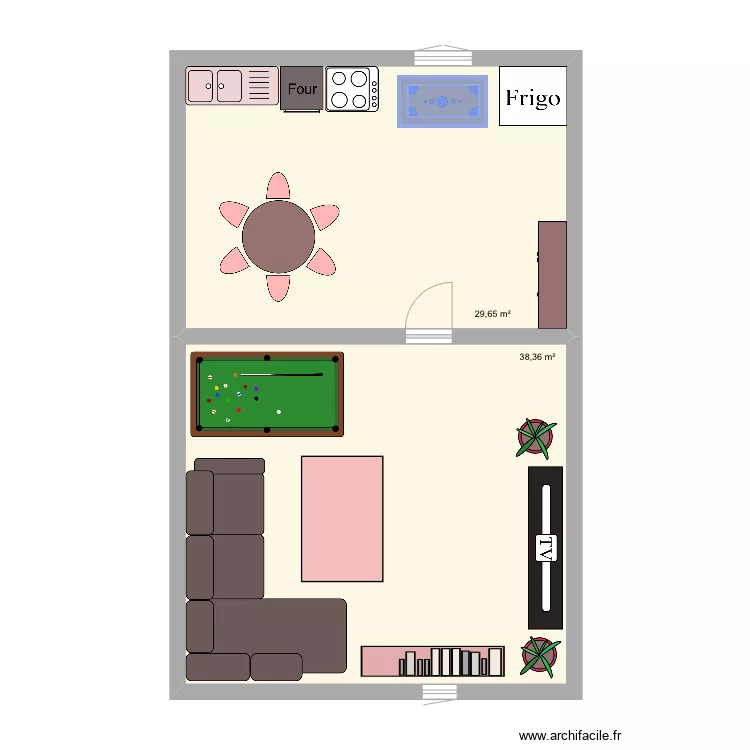 Maison &agrave; terminer . Plan de 