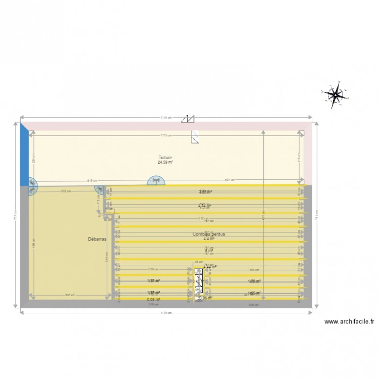 MT tous niveaux cotés. Plan de 0 pièce et 0 m2