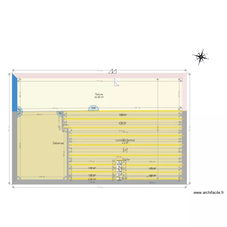 MT tous niveaux cot&eacute;s. Plan de 