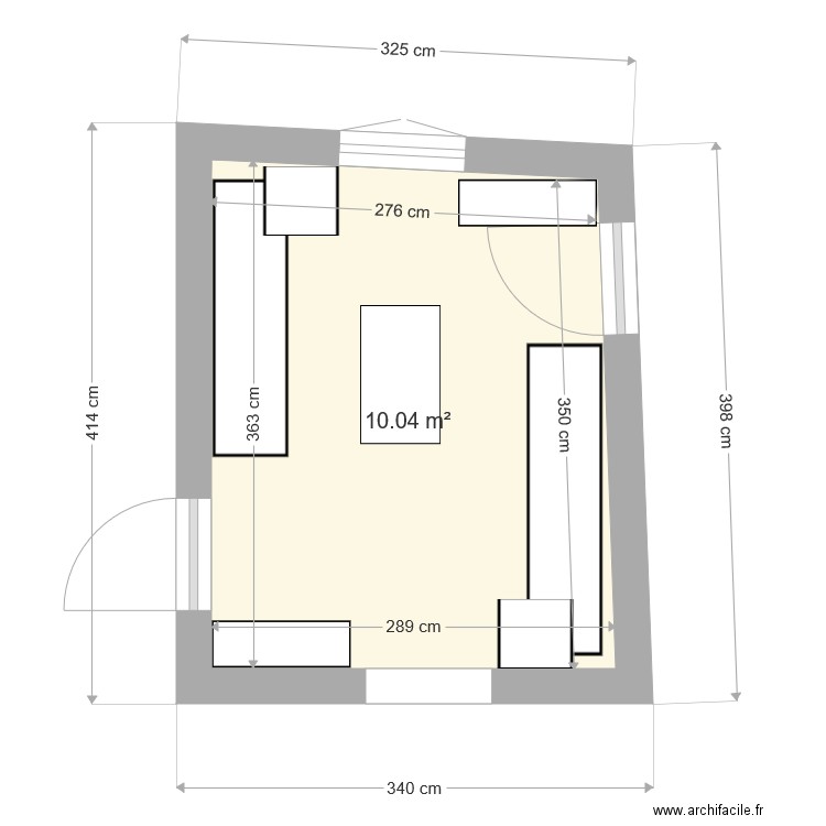 dressing tordu . Plan de 0 pièce et 0 m2