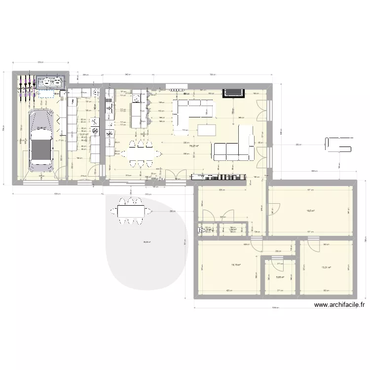 Marcy janvier matandso garage buanderie plan G. Plan de 