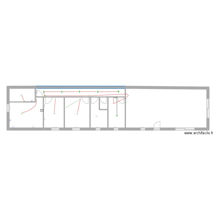 FOND DU JARDIN ELECTRICITE. Plan de 6 pièces et 116 m2