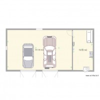 garage 2 voiture avec atelier 12