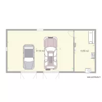 garage 2 voiture avec atelier 12