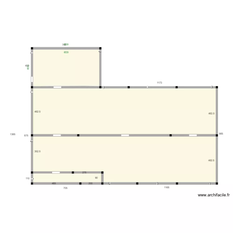 plan maison m&eacute;nili&egrave;re VS. Plan de 