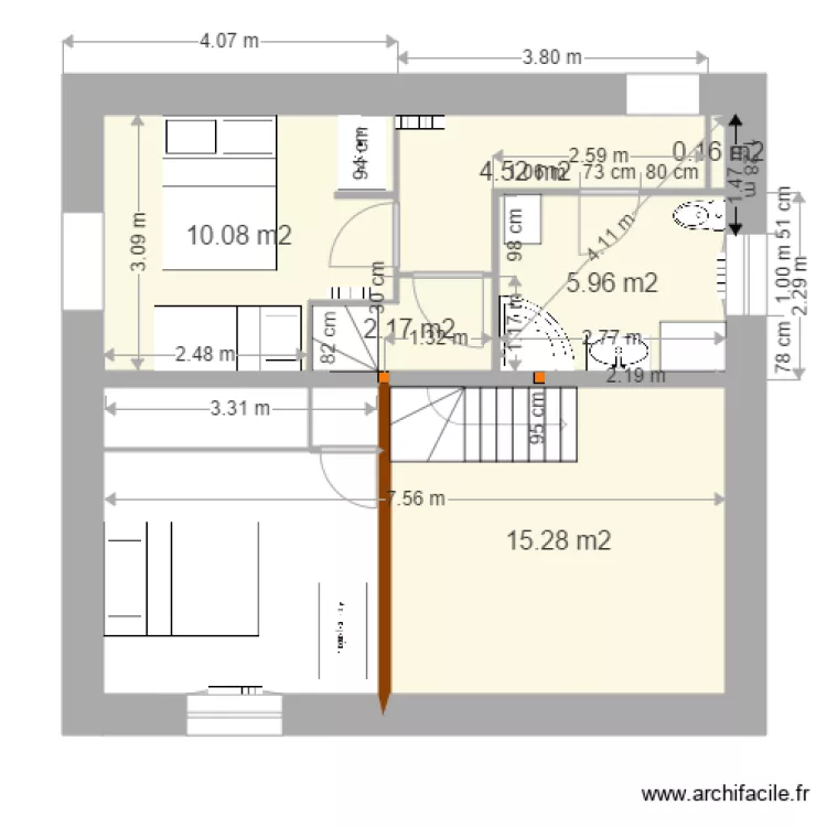 grange V37 du 6 mars. Plan de 