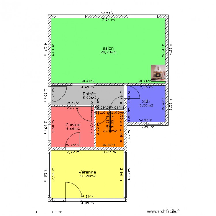 Montigny RDC. Plan de 0 pièce et 0 m2