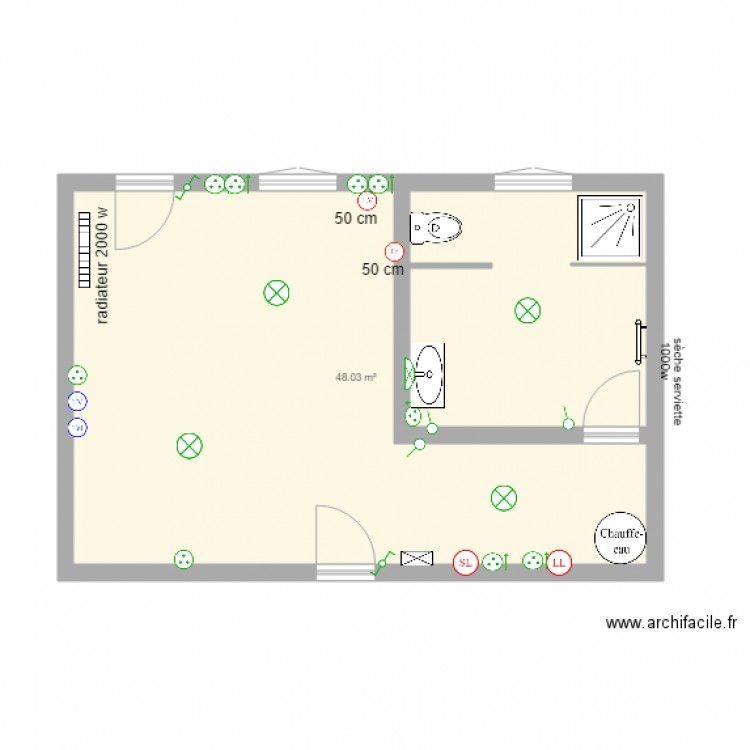 extension STUDIO. Plan de 0 pièce et 0 m2