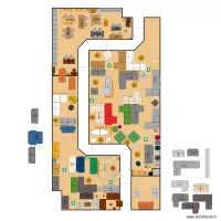 Plan Salon Alin&eacute;a Beauvais 