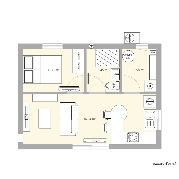 Mini maison. Plan de 0 pièce et 0 m2