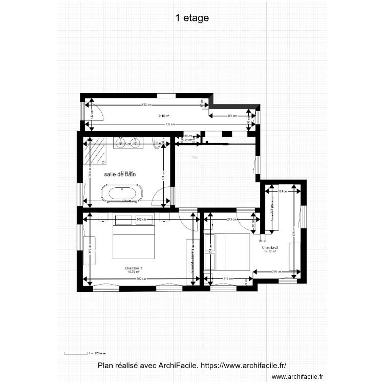 1 etage dernier. Plan de 0 pièce et 0 m2