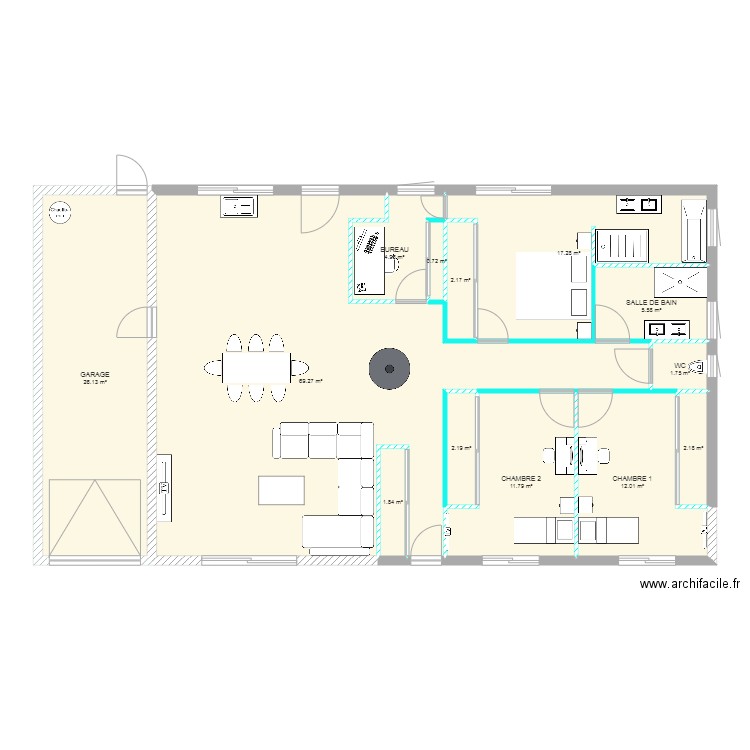 MA MAISON. Plan de 0 pièce et 0 m2