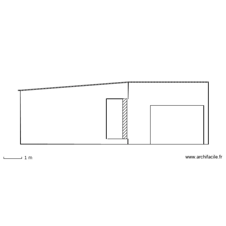 vue gauche. Plan de 