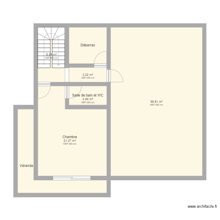 plan villa sidi maafa 1 er etage. Plan de 0 pièce et 0 m2