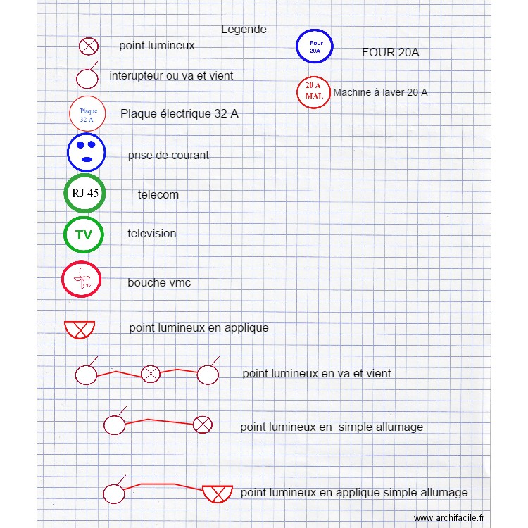 LEGENDE. Plan de 0 pièce et 0 m2