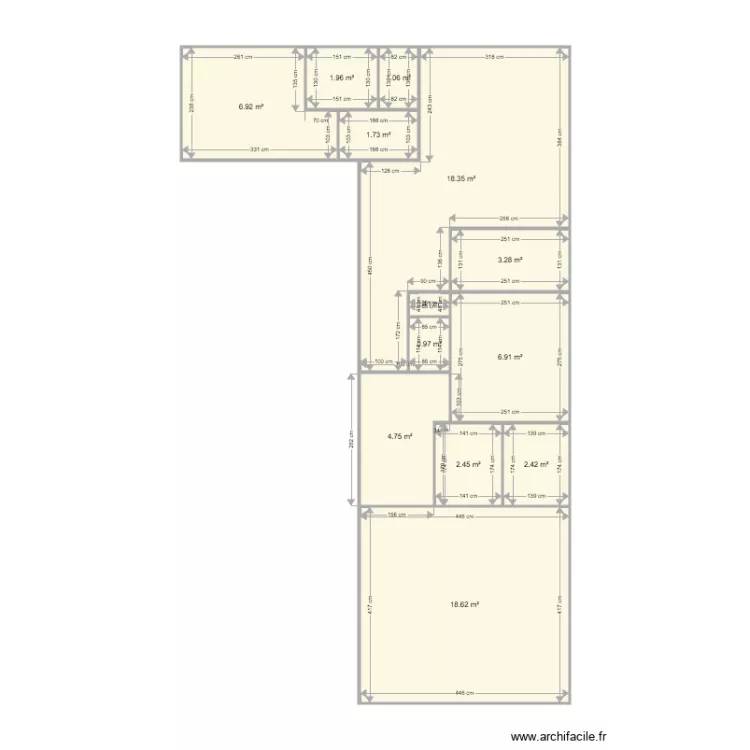 maisons urbaines. Plan de 