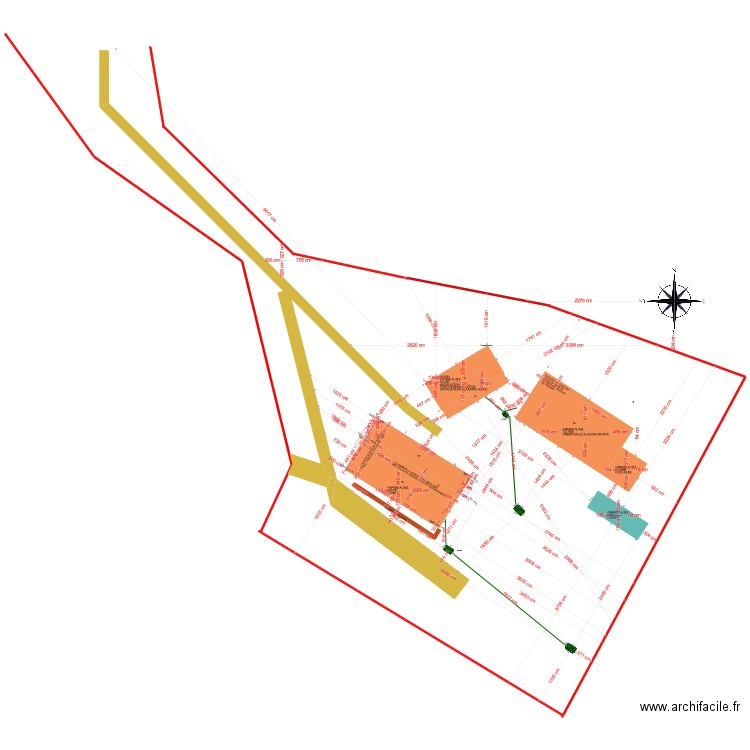 PLAN DE MASSE PROJET ASSAINISSEMENT SANS ARBRES EPUREE. Plan de 0 pièce et 0 m2