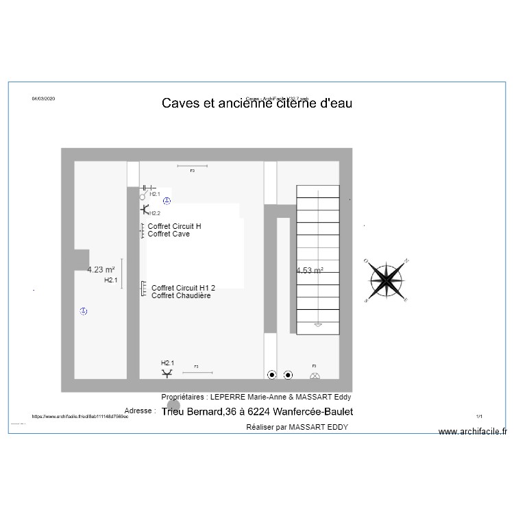 coffret cave. Plan de 0 pièce et 0 m2