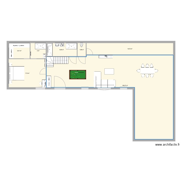 bonne cote. Plan de 7 pièces et 152 m2