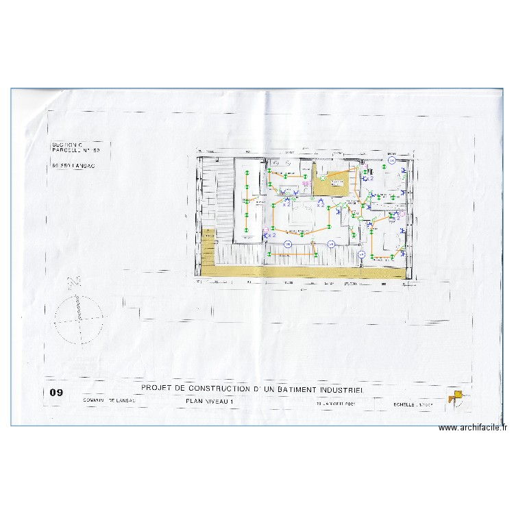 R+1 Dubau. Plan de 0 pièce et 0 m2