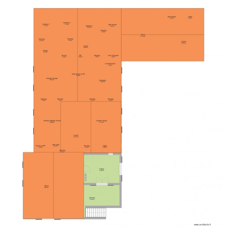 maison pm rn couleur toiture. Plan de 0 pièce et 0 m2