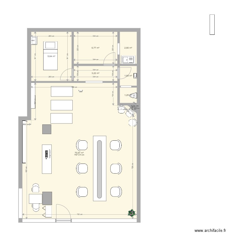 SALON ANNE CHENE. Plan de 0 pièce et 0 m2