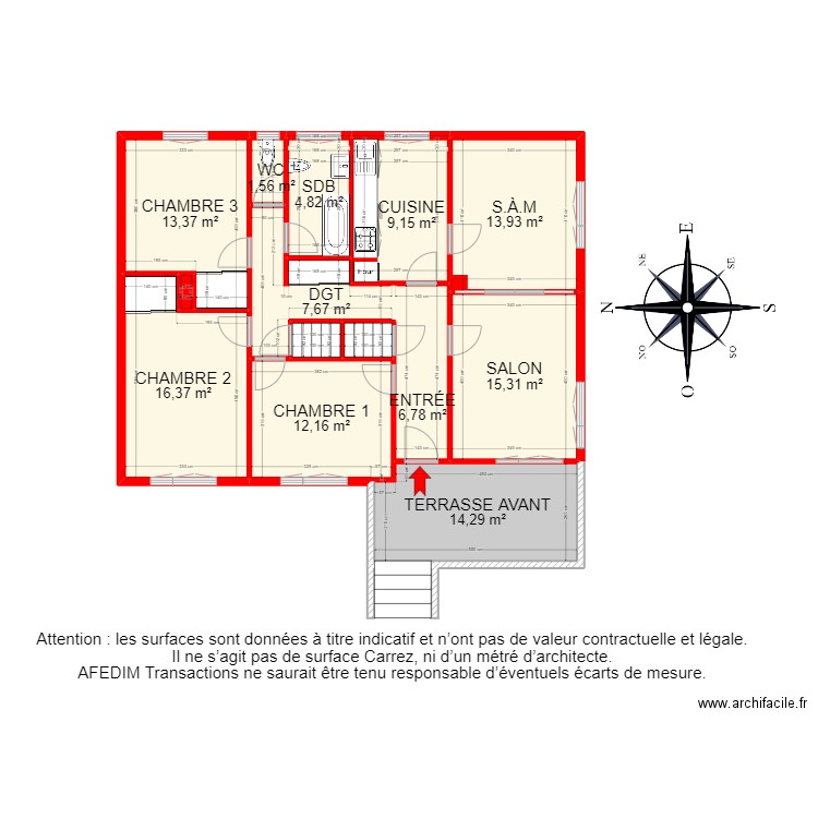 BI14782 -. Plan de 29 pièces et 390 m2