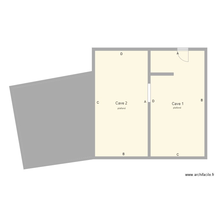 ovity caves. Plan de 0 pièce et 0 m2