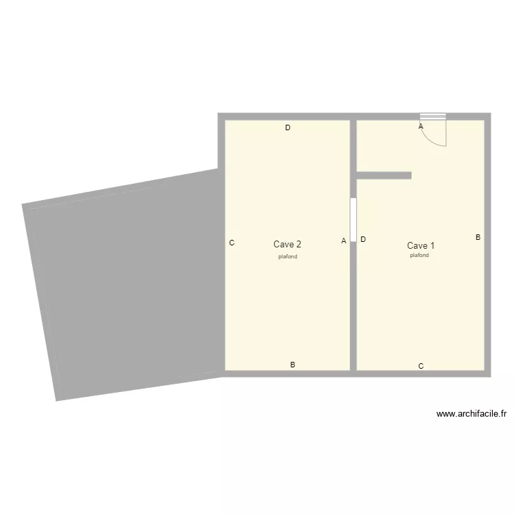 ovity caves. Plan de 