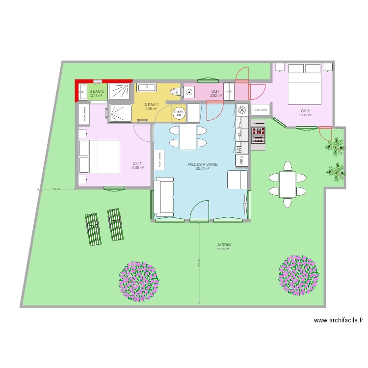 CHAUMIERE. Plan de 0 pièce et 0 m2