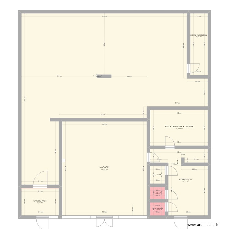 BOUSSU HORNU PROJET2. Plan de 9 pièces et 258 m2