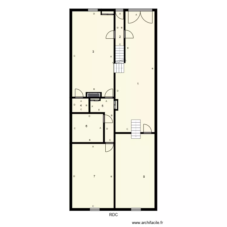 184837 Succession GUYOT Plomb. Plan de 