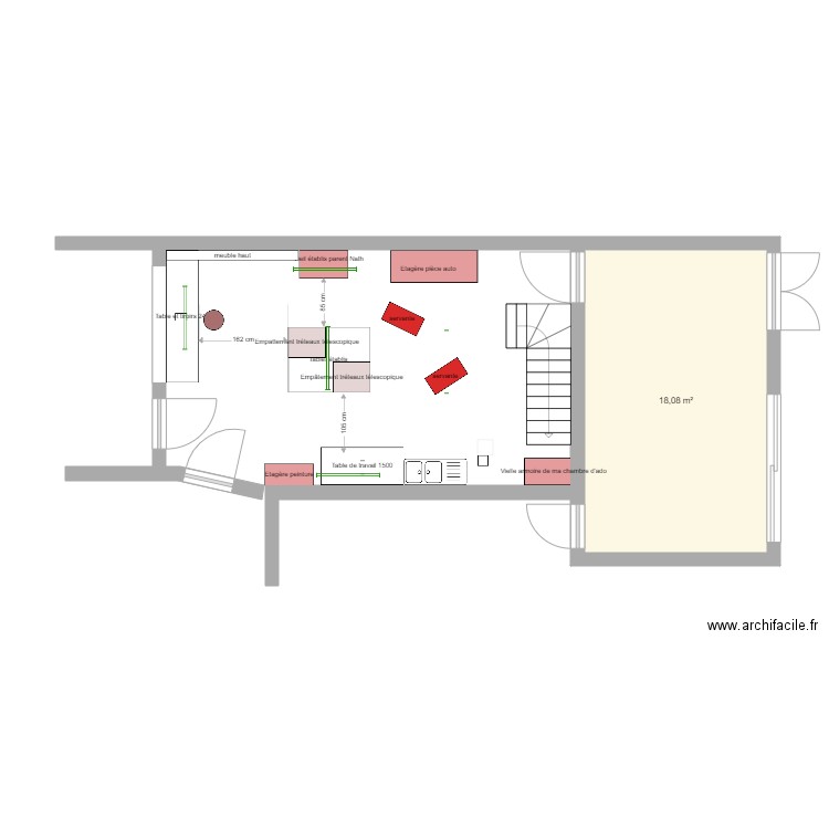 Aménagement Atelier. Plan de 0 pièce et 0 m2