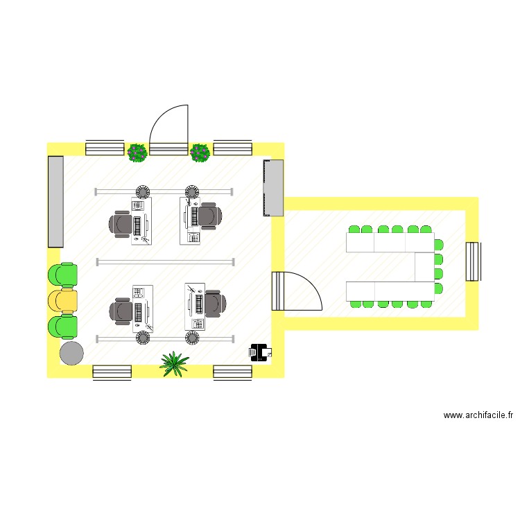 Bureau 1. Plan de 0 pièce et 0 m2