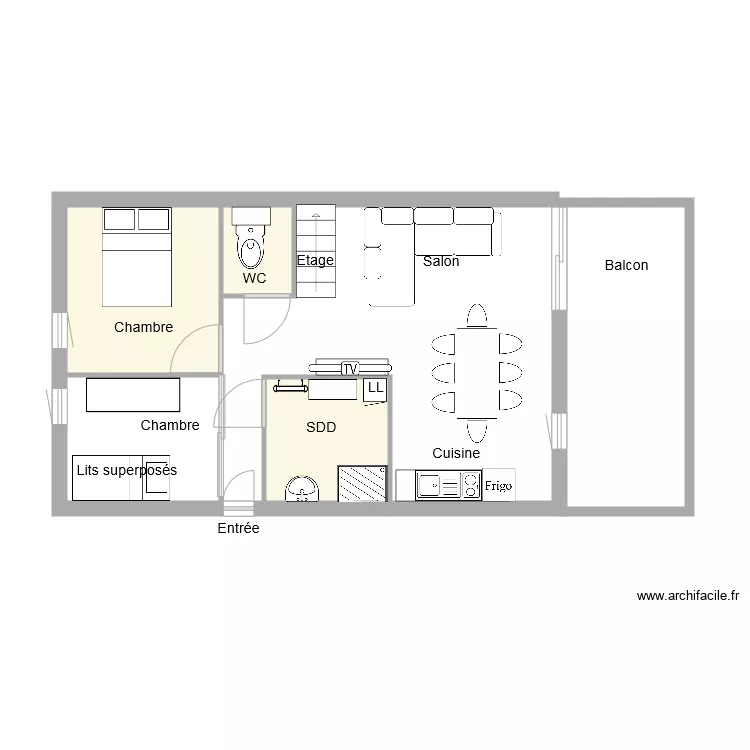 tetra4. Plan de 