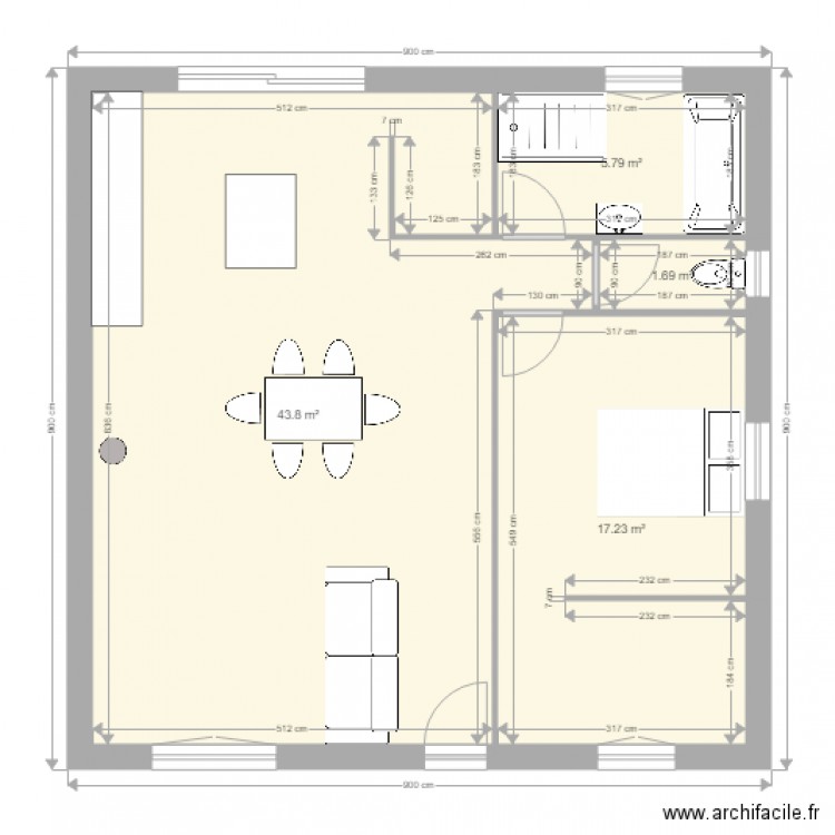 severine. Plan de 0 pièce et 0 m2