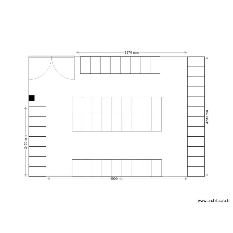M&eacute;dipole Garonne Arsenal version Fixe A. Plan de 