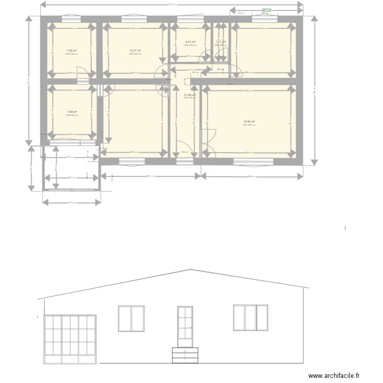 Pointis habitation projet. Plan de 0 pièce et 0 m2