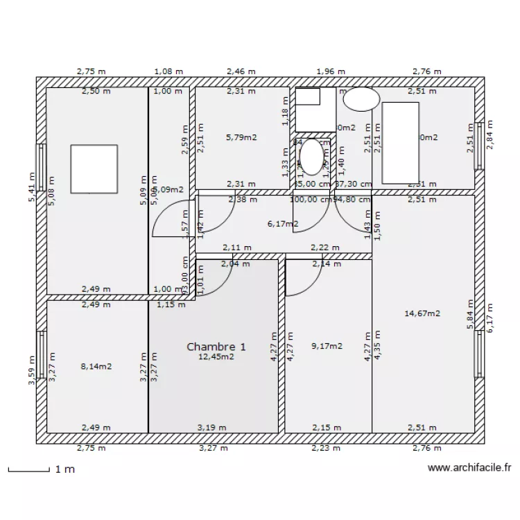 Combles 3. Plan de 