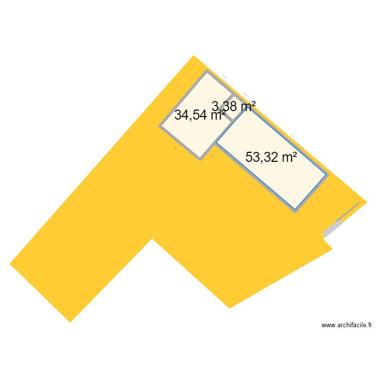 plan de masse portail. Plan de 3 pièces et 91 m2