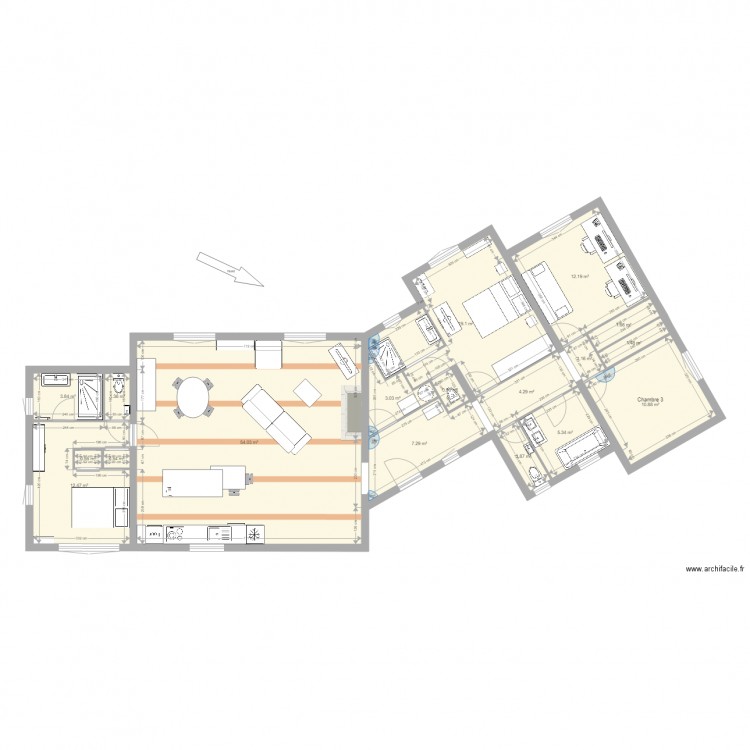 tourrettes aménagé V2b. Plan de 0 pièce et 0 m2