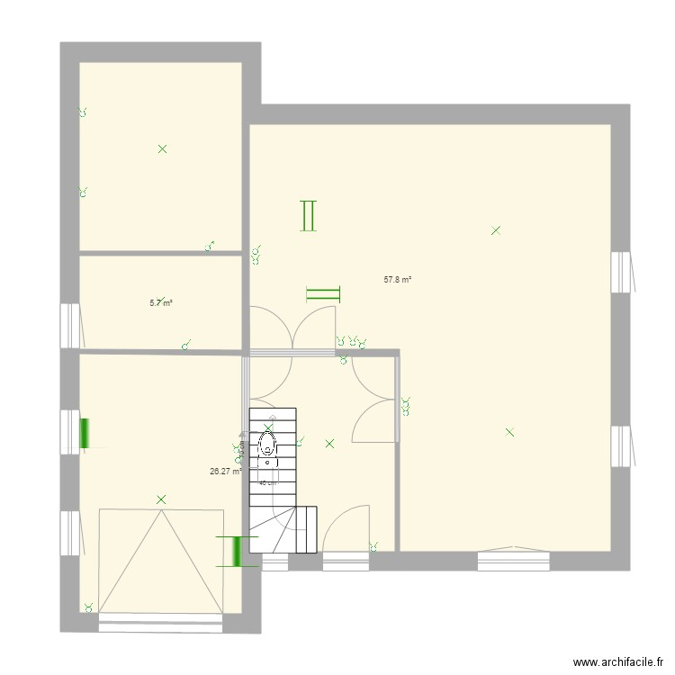 Ma maison 1 éclairage. Plan de 0 pièce et 0 m2