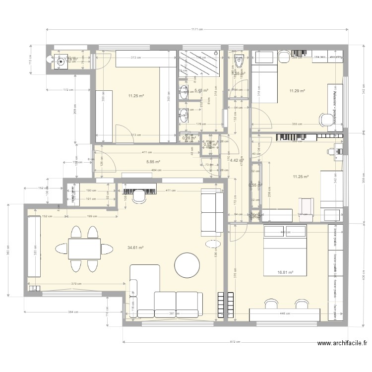 48 mar foch demenagement salon 2. Plan de 0 pièce et 0 m2