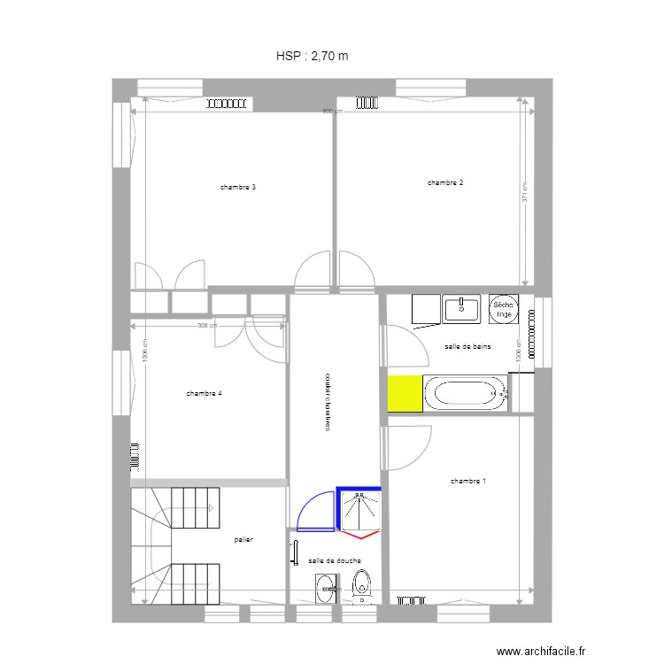 Enghien 1er étage 14 12 2020. Plan de 0 pièce et 0 m2