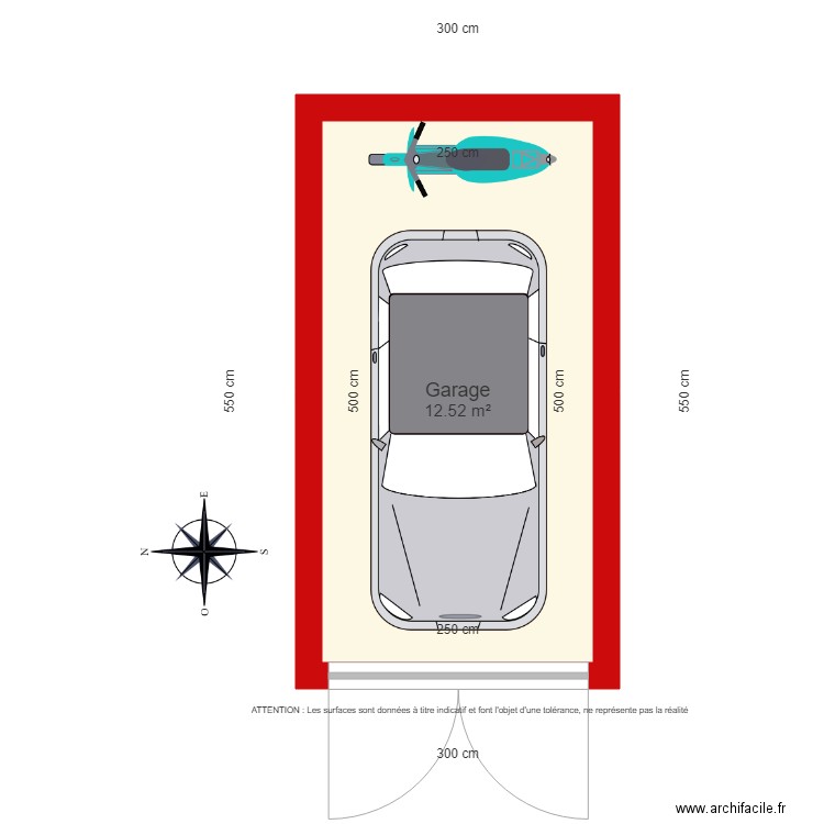 BI 2330 Garage. Plan de 0 pièce et 0 m2