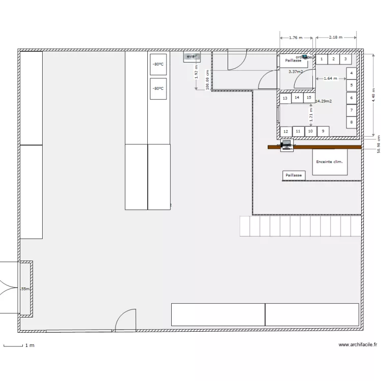Magasin 045 1er etage mezz. seroth. vers.b. Plan de 