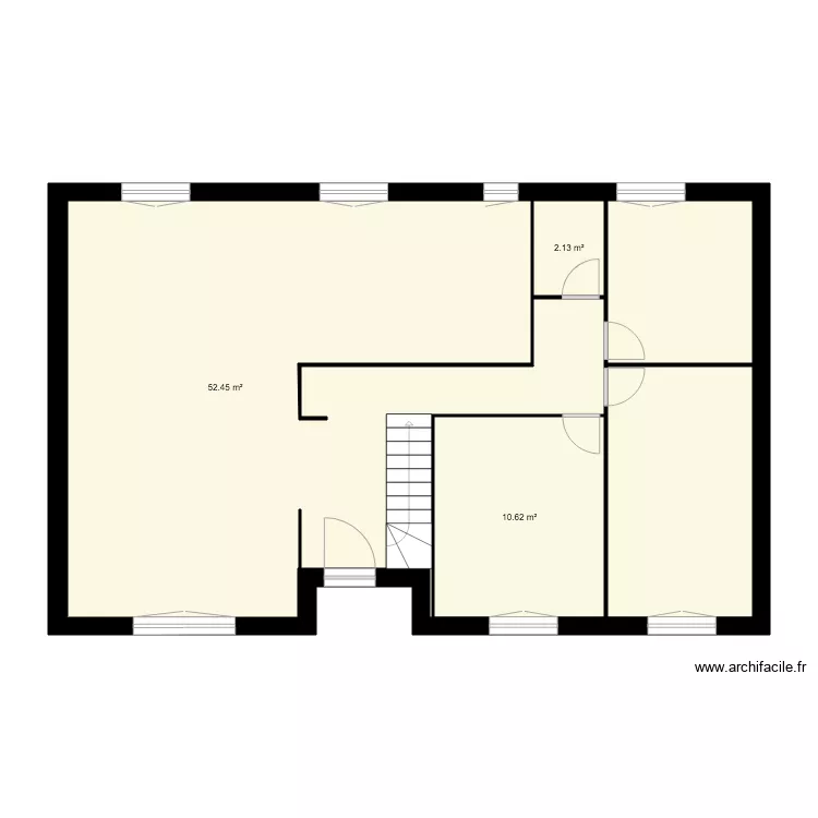 maison vide. Plan de 